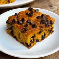 Torta de zapallo con chips de chocolate super fácil de hacer y en pocos minutos