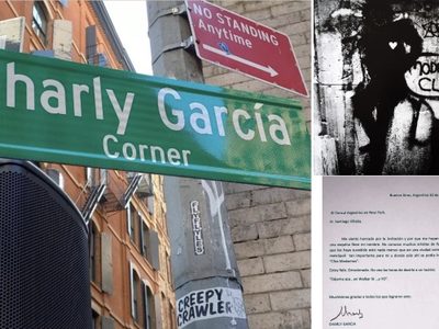Nombran en NY la “Esquina Charly García”... y así reaccionó el rockero argentino (Videos)