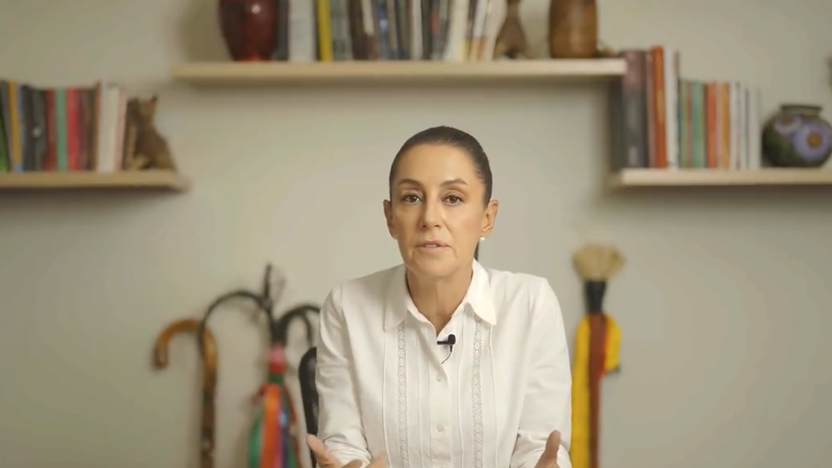 La coordinadora de la defensa de la 4T en su videomensaje