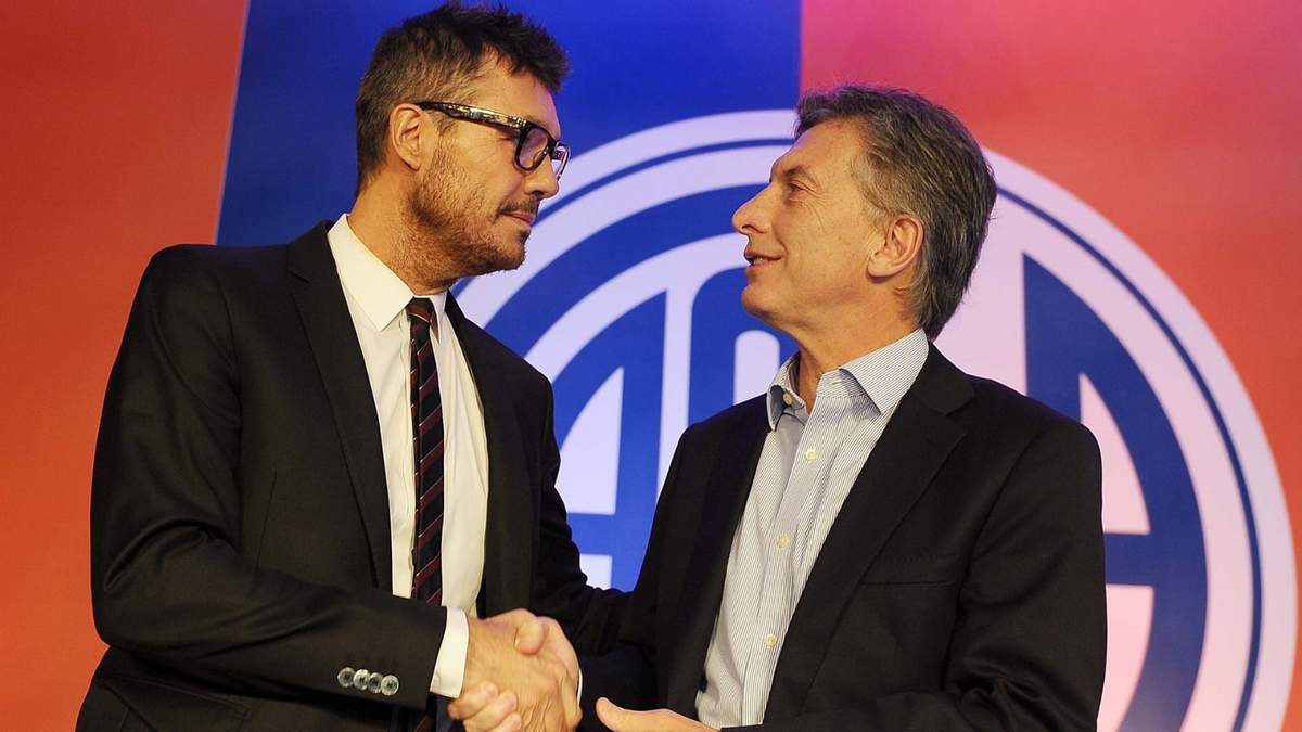 Marcelo Tinelli y Mauricio Macri. Fuente: (Twitter)