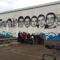 Memoria viva en Creel: plasman mural con rostros de las 13 víctimas de la masacre