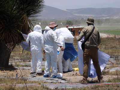 Colectivo encuentra fosa con restos humanos en rancho de Palmar de Bravo, Puebla