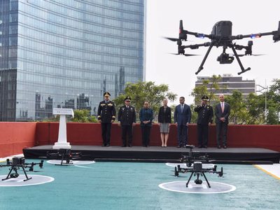 Sheinbaum presenta la “Unidad Águila” de la Policía capitalina, integrada por drones
