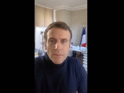 Macron reaparece para decir que está "bien", aunque con fatiga, dolor de cabeza y tos