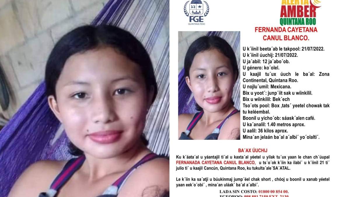 Alerta Amber traducida al maya