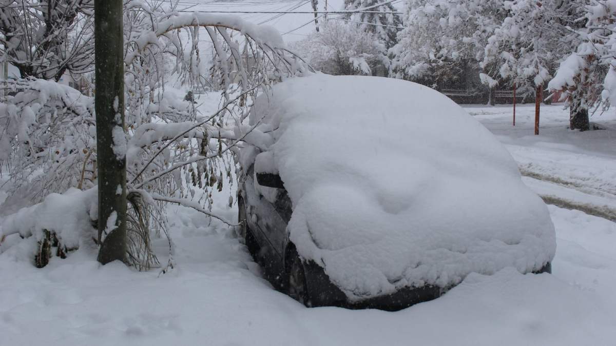 Múltiples inconvenientes en Zapala ante la gran nevada. Fuente: (Daniel Signorile).