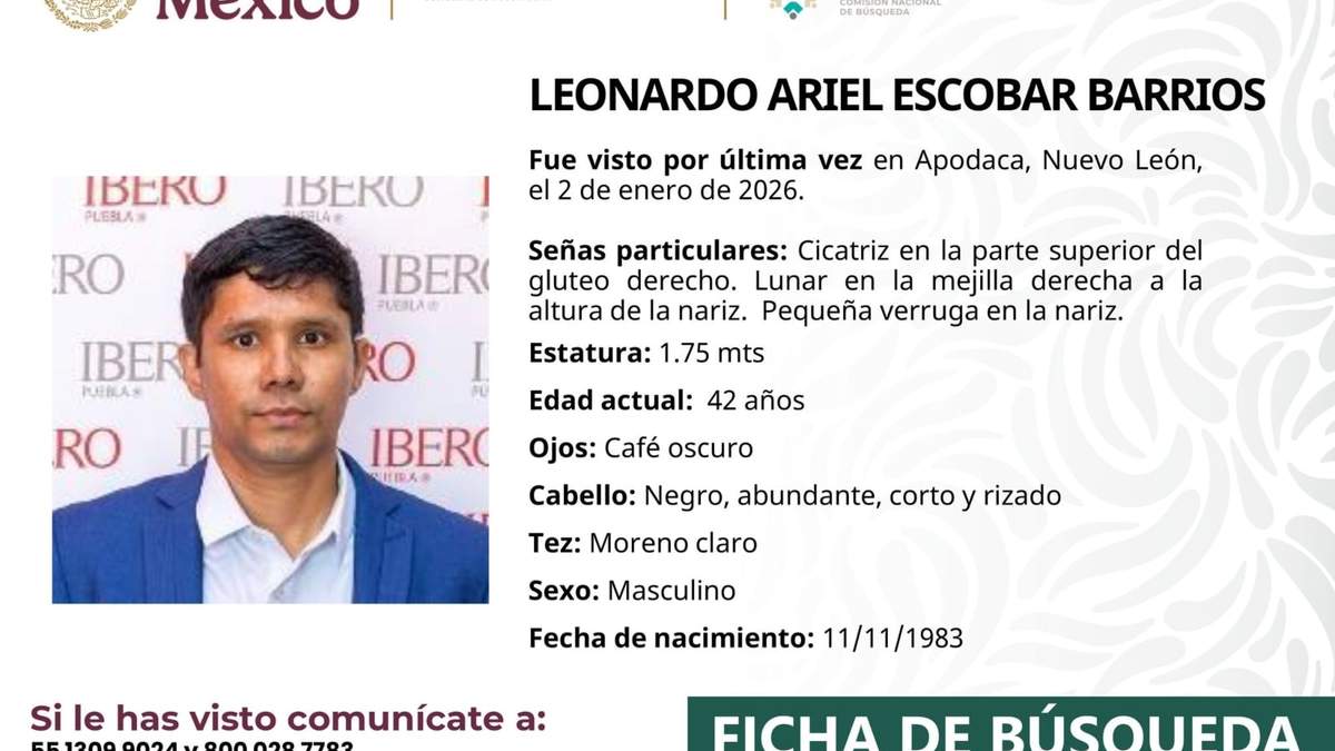 Leonardo Ariel Escobar Barrios es de origen colombiano