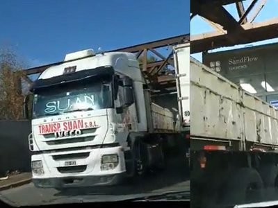 Tren del Valle: por un accidente en el puente ferroviario no puede llegar a Cipolletti