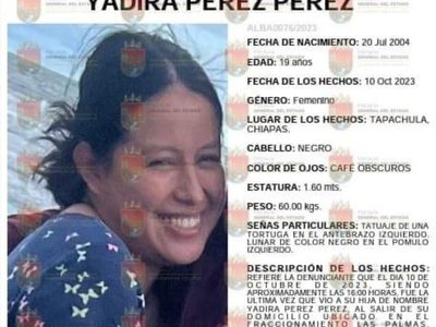 Encuentran cuerpo de universitaria en Tapachula; suman 26 los feminicidios en lo que va del año