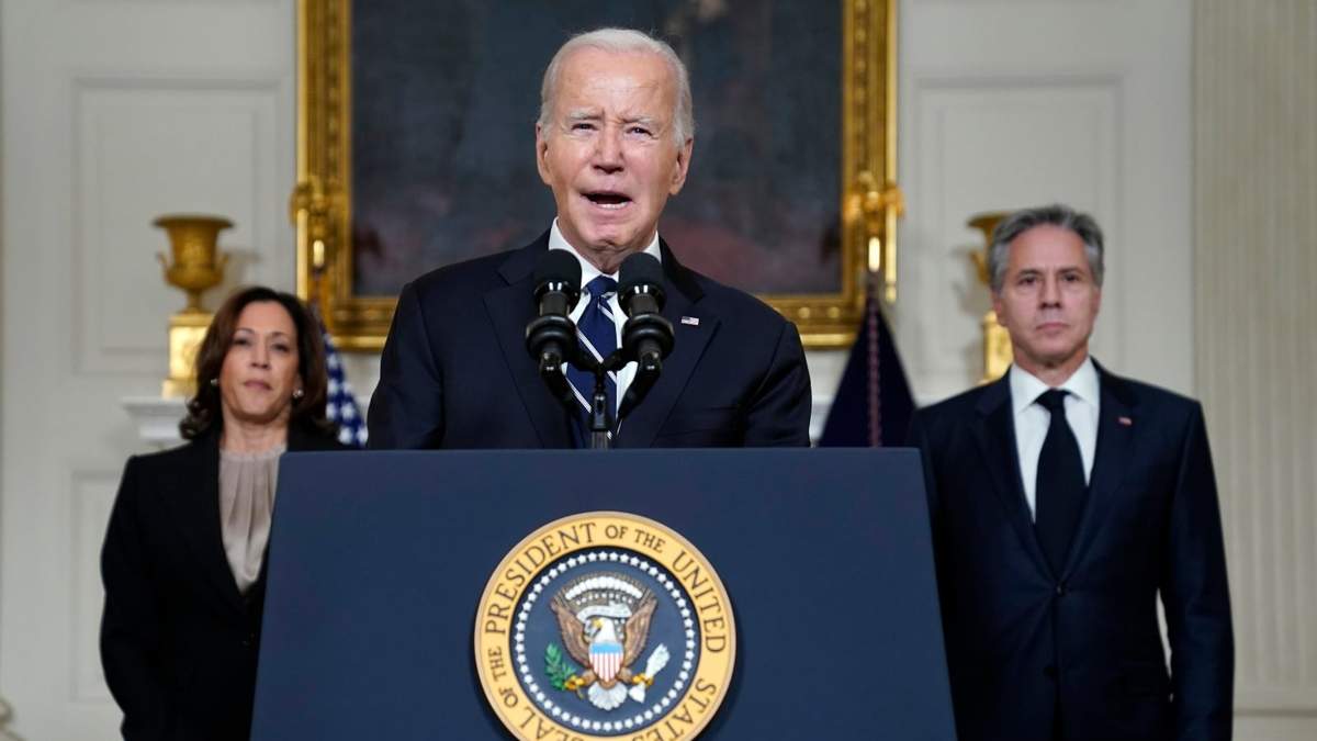 Joe Biden, Kamaa Harris y Antony Blinken