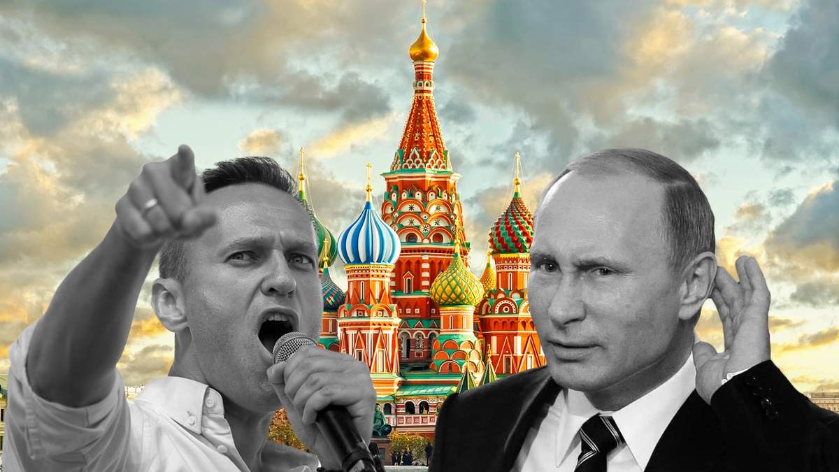 Alexei Navalny y Vladimir Putin. Fuente: (Minuto Neuquén)