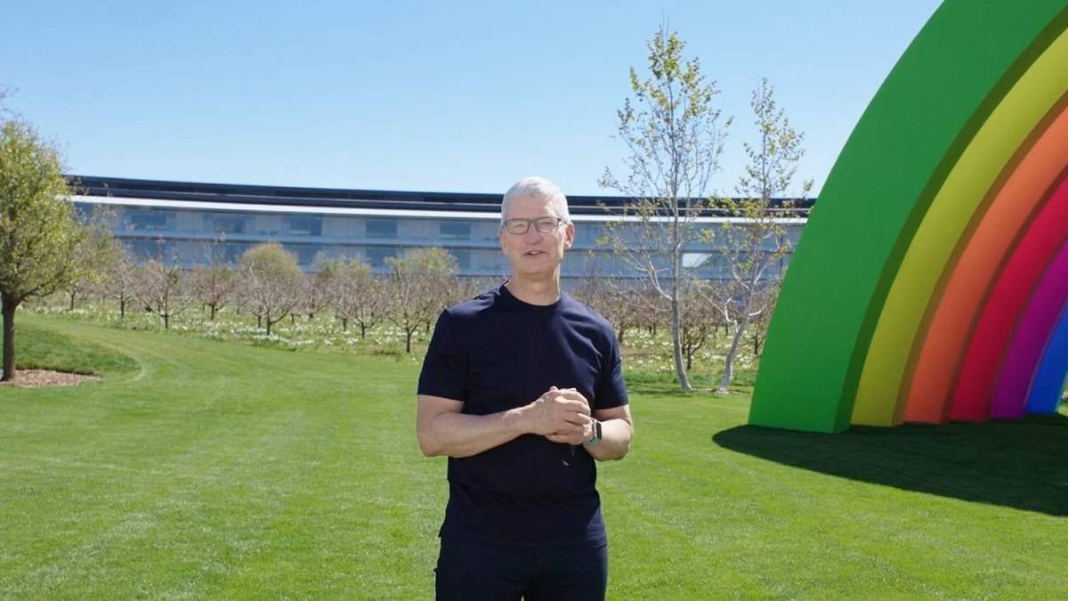 Tim Cook en la conferencia virtual