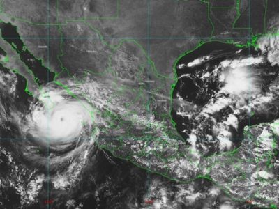 "Olaf" se acerca a Cabo San Lucas como huracán categoría 1