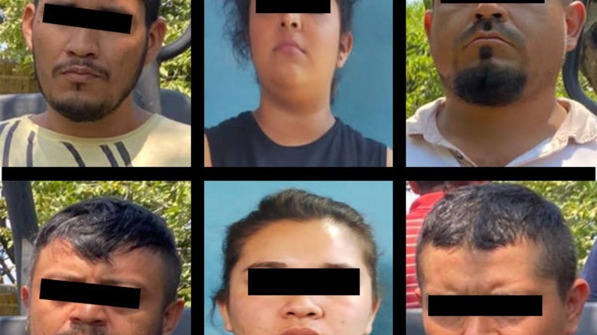 Los nueve detenidos en la primaria de Luvianos, Edomex
