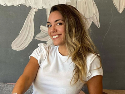 Siempre con glamour: Floppy Tesouro se lució con la pollera perfecta para entrenar el finde XXL