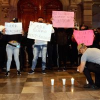 Policías de Puebla exigen salida de secretario de seguridad municipal