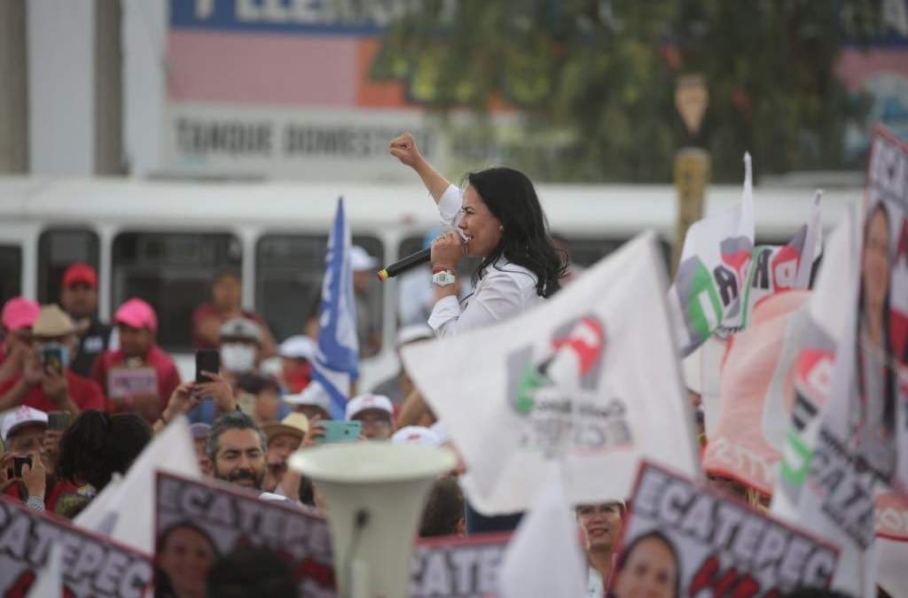 Mitin de Alejandra del Moral