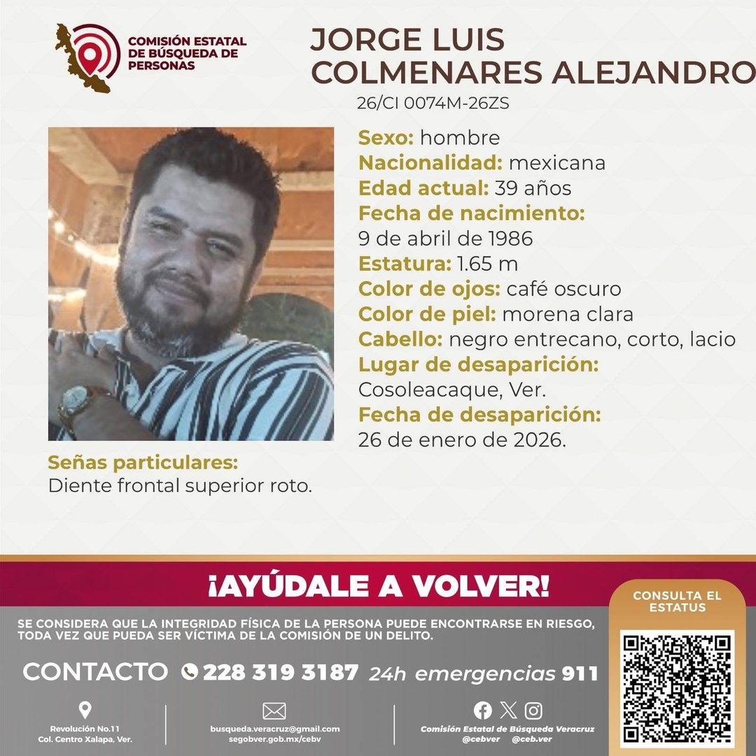 Ficha de búsqueda de Jorge Luis Colmenares