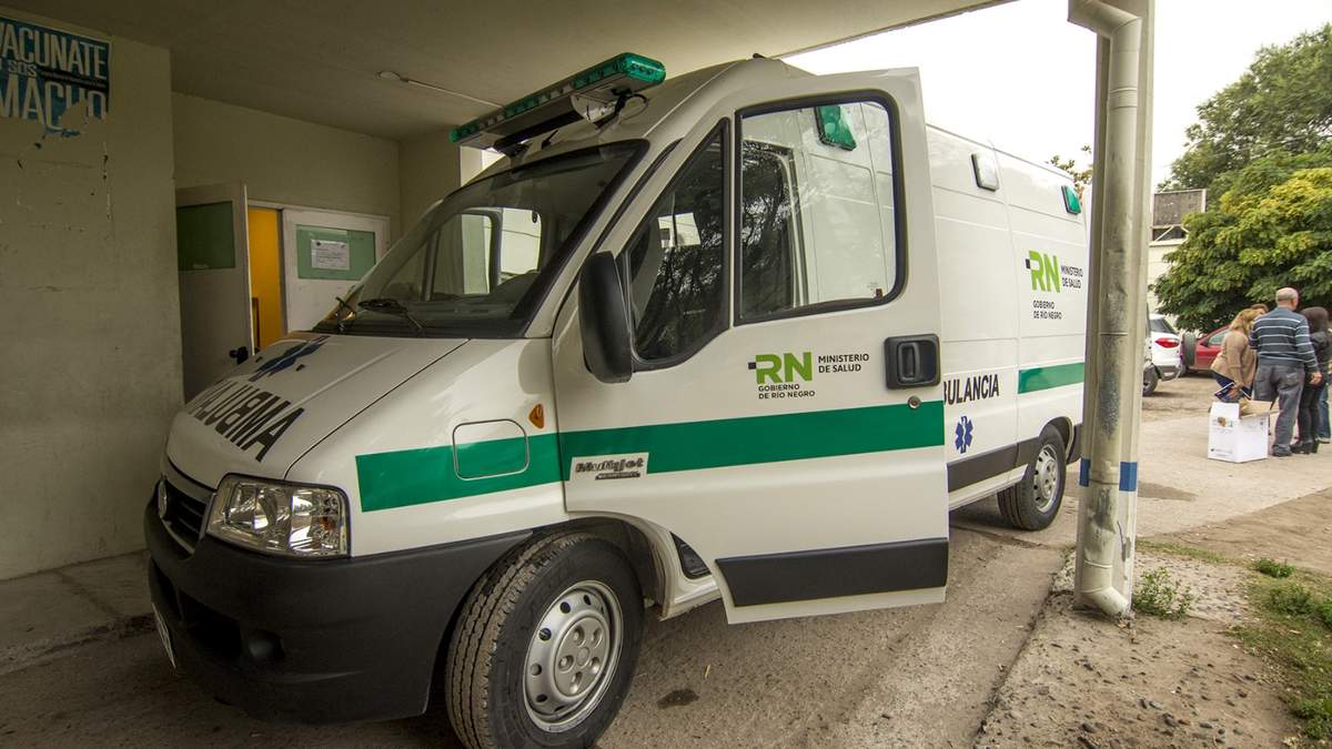 Ambulancia de la Salud pública de Río Negro. Fuente: (Twitter)