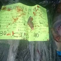 Despedazan a cuatro hombres y les dejan narcomensaje en el sur de Veracruz
