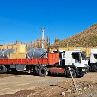 Llegaron los componentes de las turbinas para la central en Nahueve