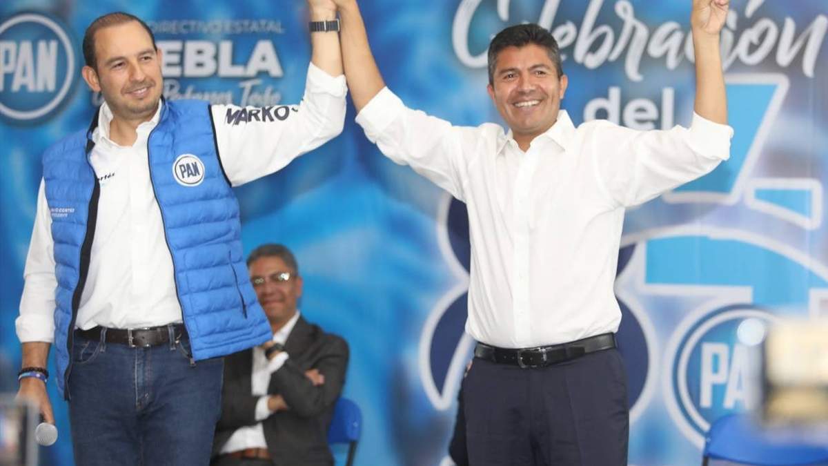 PRI y PRD avalaron el destape de Eduardo Rivera que en la víspera hizo el dirigente panista, Marko Cortés