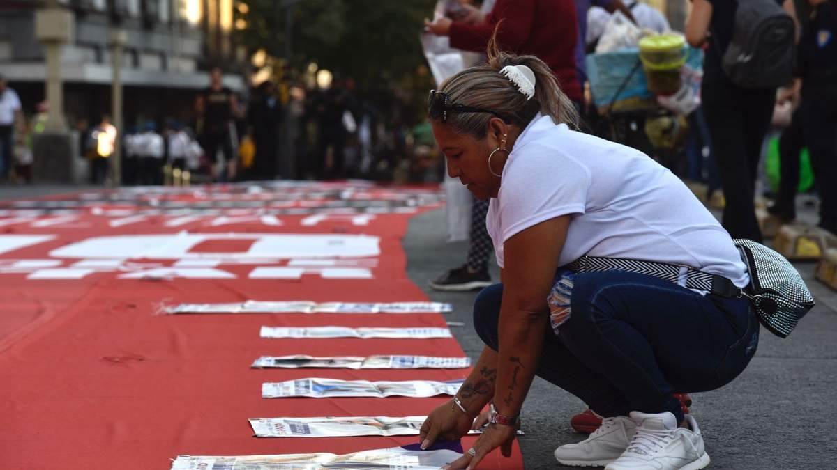 Imágenes de los desaparecidos sobre la megamanta