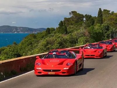 Llegaron las lujosas Ferrari que recorrerán la Patagonia