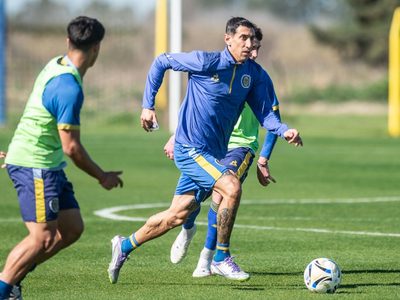 Di María se prepara para su primer clásico rosarino