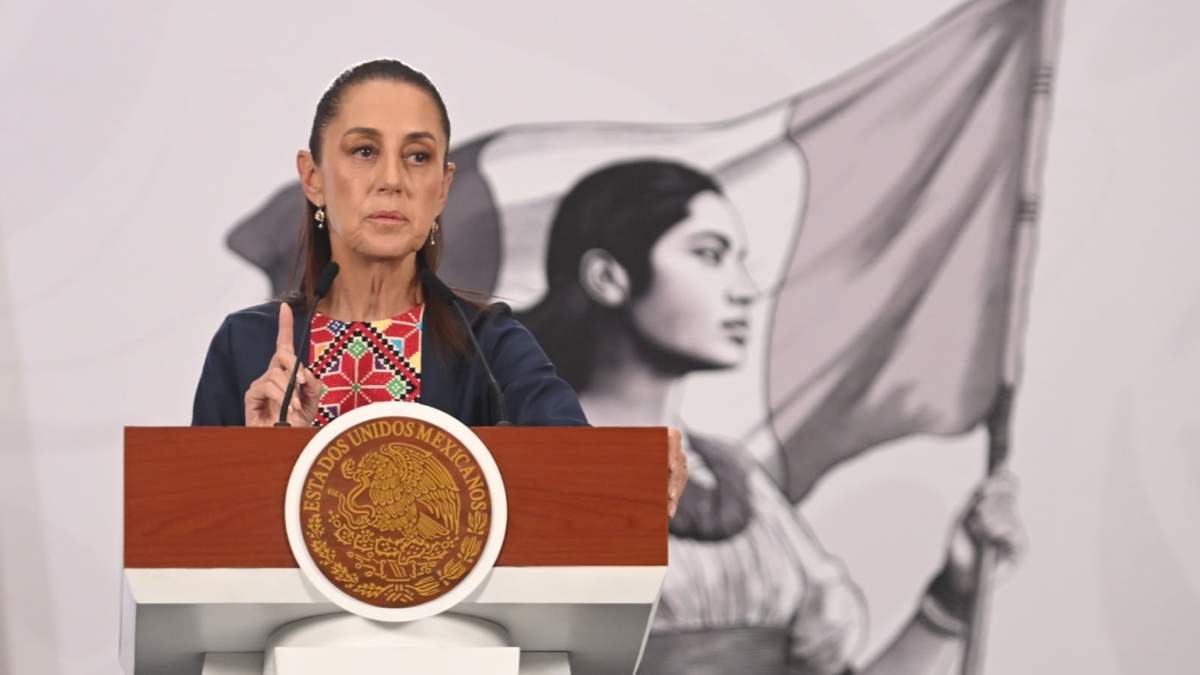 La presidenta Claudia Sheinbaum en la mañanera