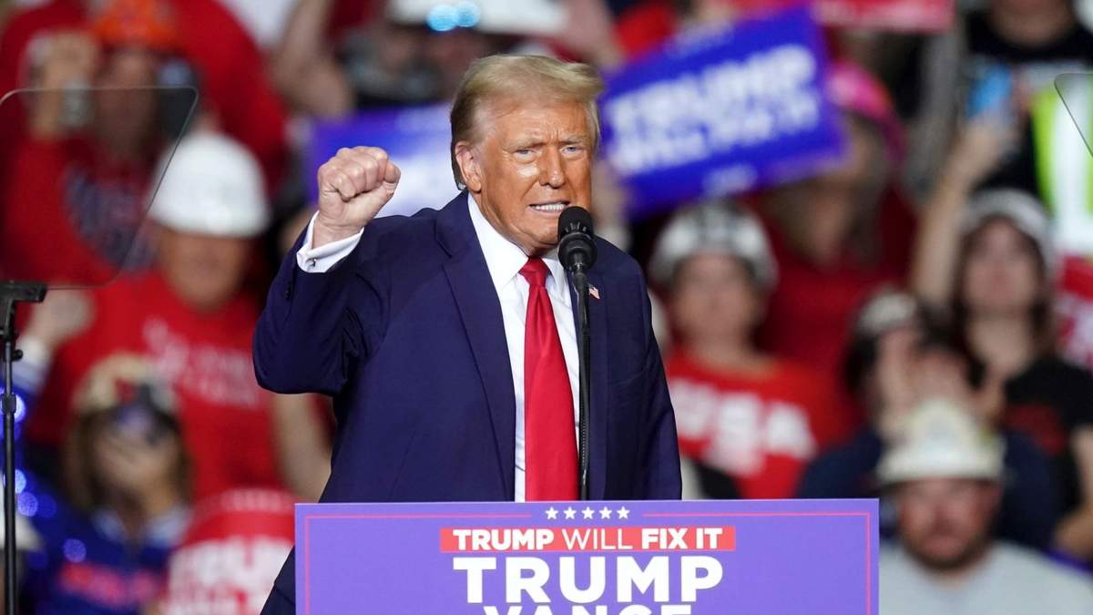 Donald Trump este lunes en Pensilvania