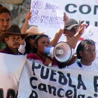 Samir Flores, símbolo de la resistencia antigobiernista