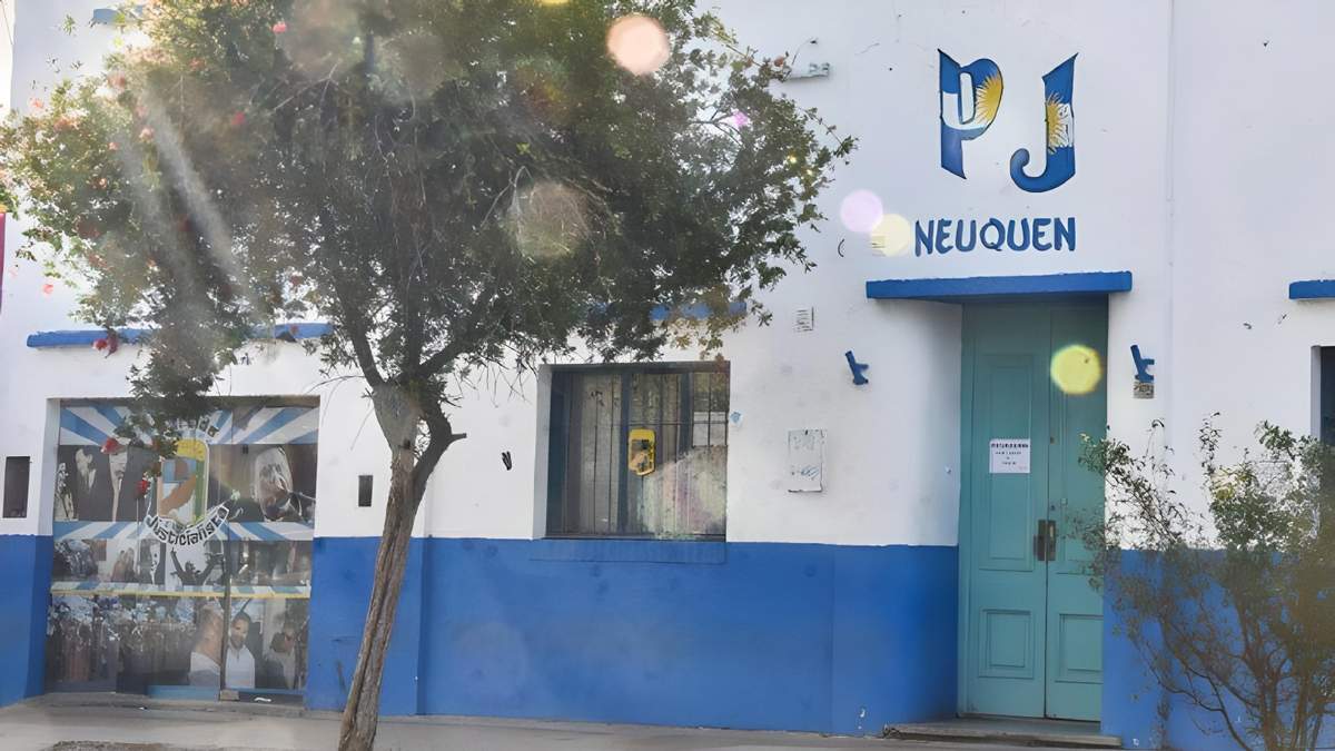 La sede del PJ (Partido Justicialista) en Neuquén. Fuente: (Twitter)