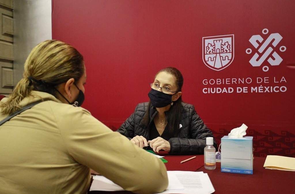 Claudia Sheinbaum en sus audiencias públicas presenciales en el Antiguo Palacio del Ayuntamiento