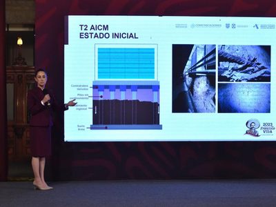Trabajos de rehabilitación del AICM terminarán en junio: Sheinbaum