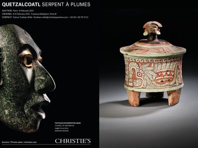 Christies subastará 33 piezas de las culturas azteca, maya, mixteca y tolteca