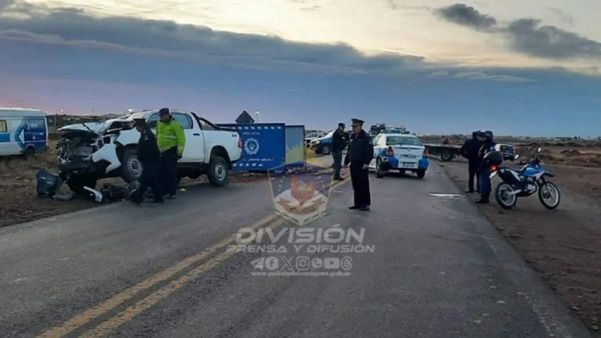 El siniestro vial ocurrió el 13 de junio de 2024 en la Autovía Norte. Fuente (Policía de neuquén)
