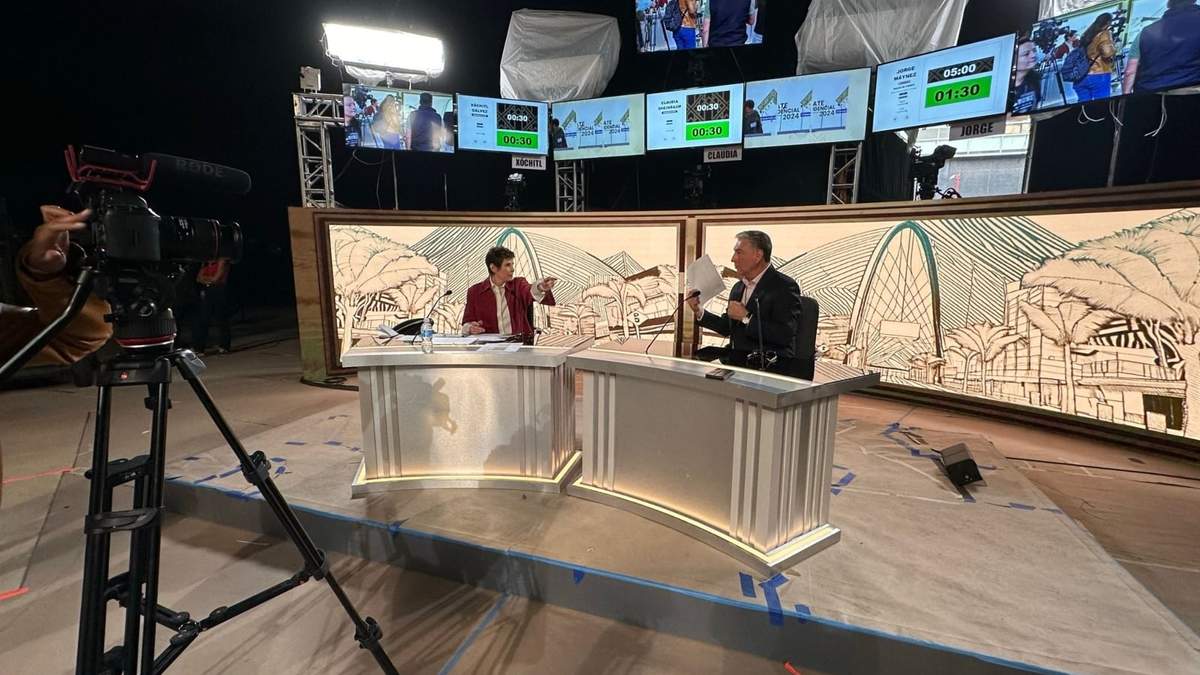 Escenario para el segundo debate presidencial