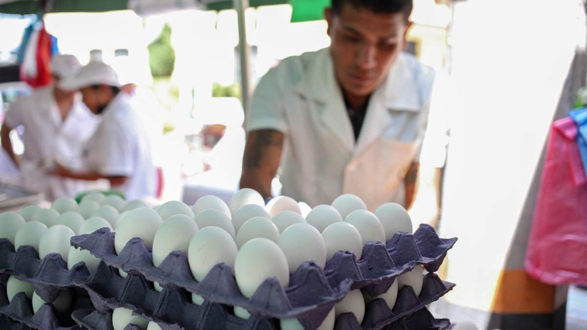 Venta de huevo en la CDMX