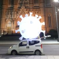 Rompió la cuarentena para burlarse del coronavirus