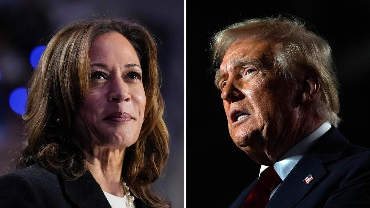 Los candidatos presidenciales Kamala Harris y Donald  Trump. Polarización en Estados Unidos