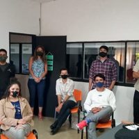 Muralistas de Zapala coordinaron acciones con el Ministerio de las Culturas