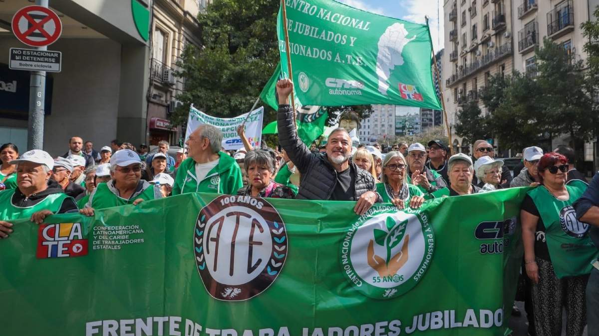 ATE convocó a marchas en todo el país. Fuente: (X)