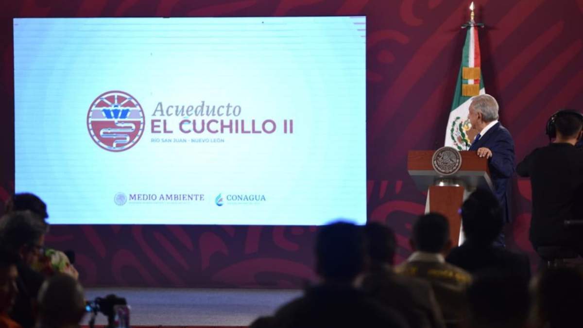López Obrador celebra que ya llegó el agua del acueducto “El Cuchillo II” a Monterrey