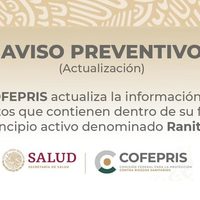 Cofepris reitera suspensión de medicamentos con ranitidina