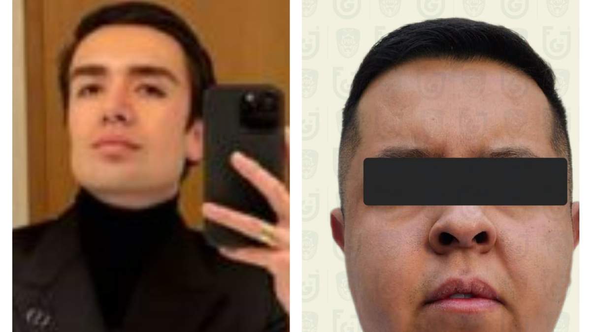 Miguel Ángel de la Mora, conocido como “Micky Hair”, al lado el presunto homicida José "N"
