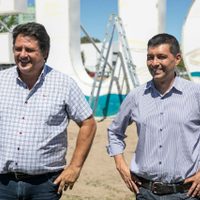 Amar Neuquén: Marcos Koopmann y Mariano Gaido dieron comienzo al nuevo ciclo de arte urbano