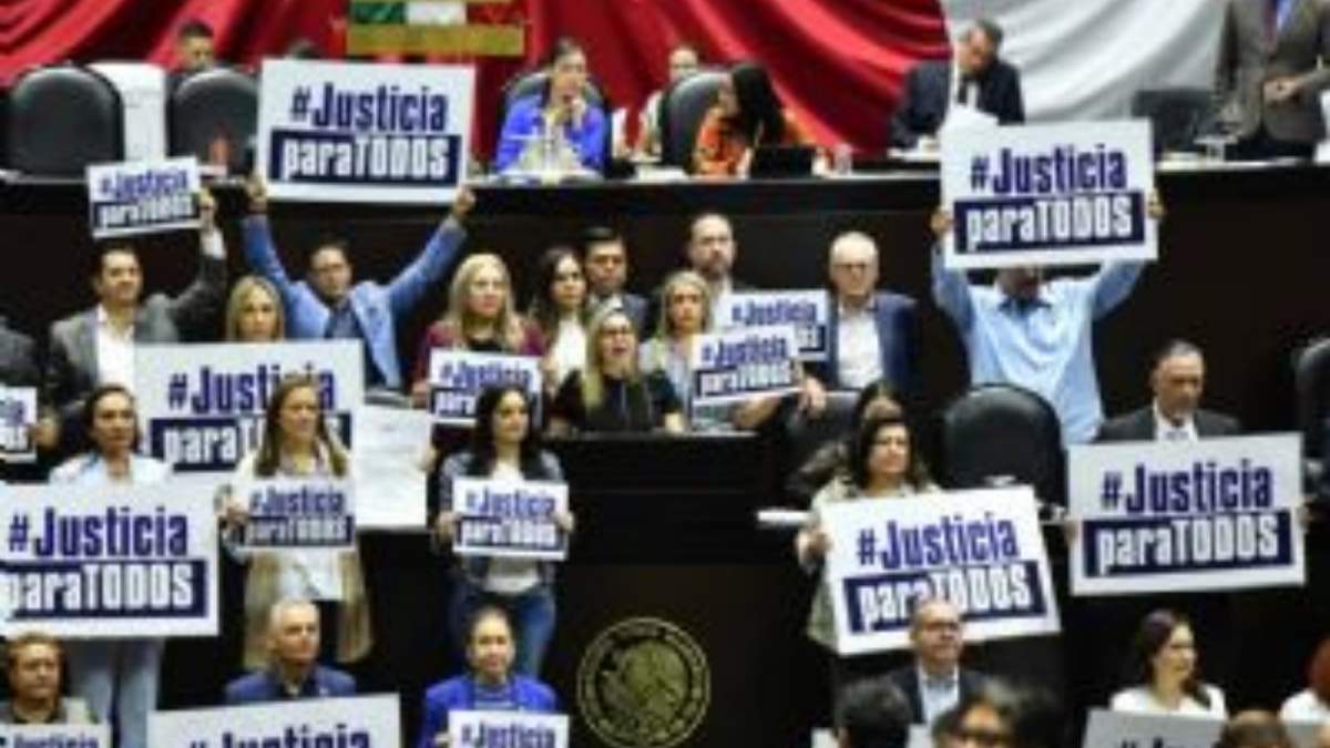 Protestas contra la Ley de Amparo en la Cámara de Diputados
