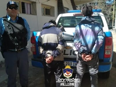 Robaban cables de un transformador a plena luz del día y fueron detenidos