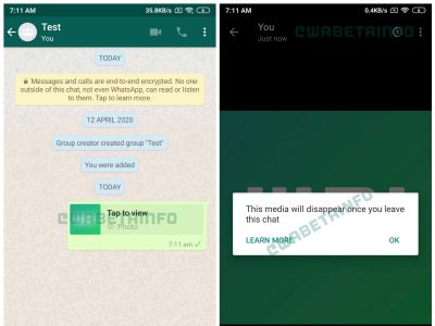 WhatsApp prepara la llegada de las imágenes que se autodestruyen